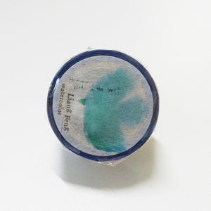 Liang Feng Watercolor BIRDS Washi Tape Syoukei Round Top - Japanese