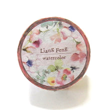 Liang Feng Watercolor FLORAL Washi Tape Syoukei Round Top - Japanese