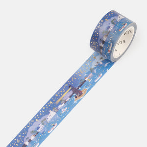 Little World BGM Washi Tape Ranch, Garden, City by the Sea, Forest, Lighthouse 20mm x 5m