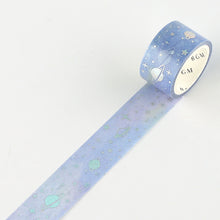 BGM Macaroon Galaxy Purple Universe Washi Tape Silver Holographic Foil Space, Planet, Stars Masking Tape 20mmx5m