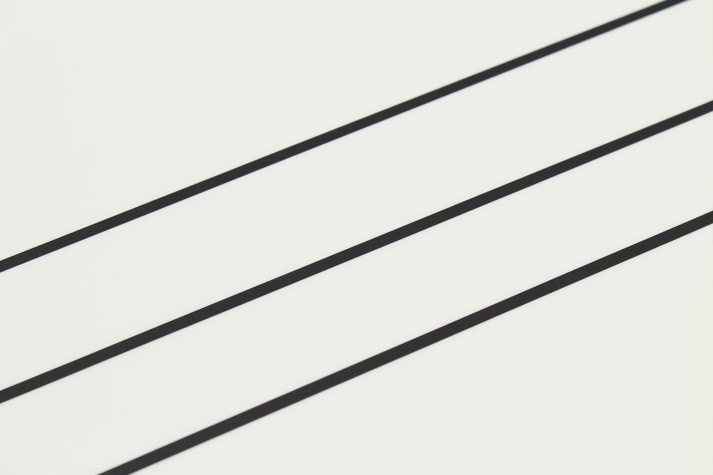 MT Slim Washi Tape - Very Slim Matte Black - 3 mm x 7 M - Set of 3