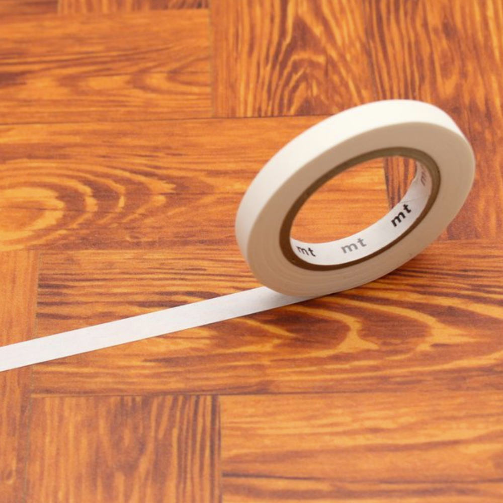 Slim Thin 6mm Matte White Washi Tape Set of 3 MT Japanese 6mmx7m Shop