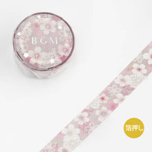 mauve pink lace sakura washi tape cherry blossom bgm masking tape