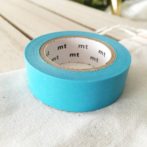 Mizu Water Blue MT Vibrant Solid Japanese Washi Tape