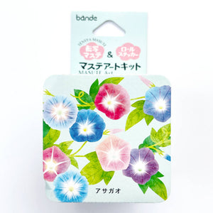 Bande Masking Art Kit Morning Glory Washi Tape Sticker Roll & transfer roll - Japanese