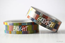 color name of masaic washi tape, bright and greyish