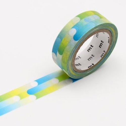 Motion Dot Blue MT Washi Tape Japanese 15mmx7m