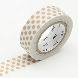 beige dots washi tape japanese