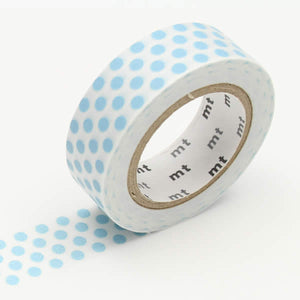 light blue dots washi tape