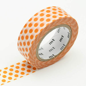 orange dots washi tape japanese