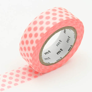 shocking red dots washi tape japanese