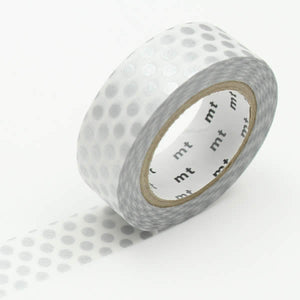 silver dots washi tape japanese