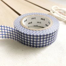 navy blue grid washi tape japanese masking tape