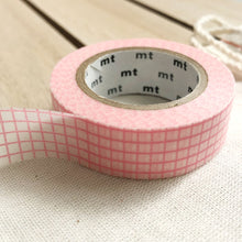 pink grid washi tape japanese masking tape