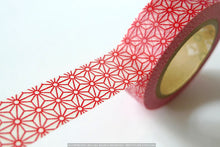 mt red star pattern wash tape