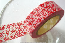 mt washi tape with red star japanese pattern