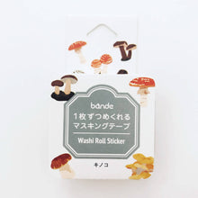Mushroom Bande Washi Tape Sticker Rolls Japanese