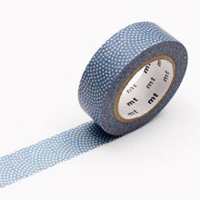 fan dots navy washi tape mt Samekomon Traditional Japanese Pattern