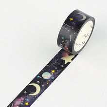Moon stars galaxy bgm celestial washi tape