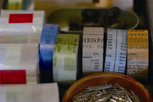 oldbook classiky washi tape on display