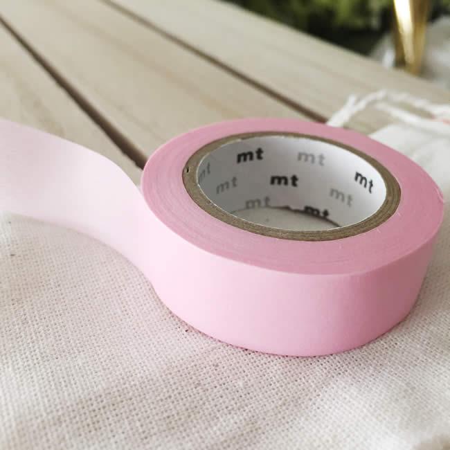 Solid Pastel Pink Washi Tape MT Masking Tape Japanese (discontinued)