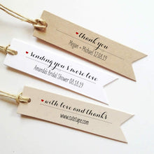 Load image into Gallery viewer, Personalized Wedding Favor Tags Custom Gift Tags, Wedding Tags, Baby Shower, Birthdays, Bridal Shower Tags