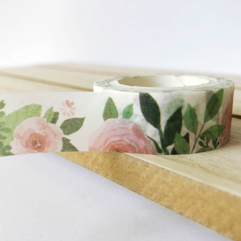 pink camellia washi tape