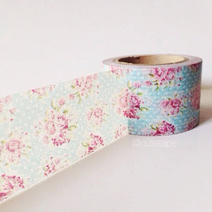 Tropical Pink Floral Washi