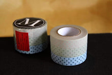 Polka Dots washi tape Blue Green Pink 15mm Set of 3 (M)