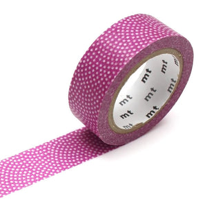 purple fan dots washi tape Samekomon Traditional Japanese Pattern