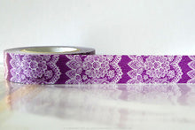 purple lace vertical washi tape