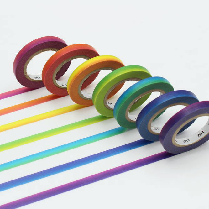 MT Japanese Washi Masking Tape Rainbow Tape Set MT07P001
