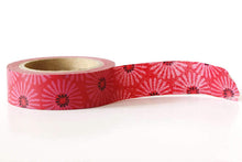 red daisy washi tape floral