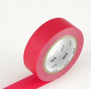 Solid Red Washi Tape MT Vibrant 15mmx7m - Japanese