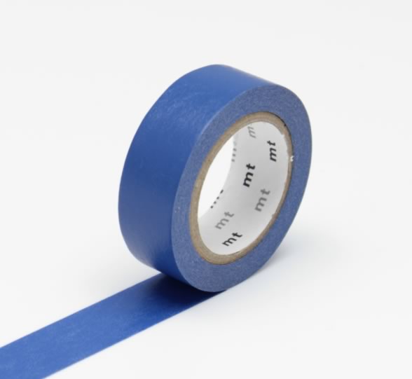 Solid Navy Blue Washi Tape Ruri MT Japanese