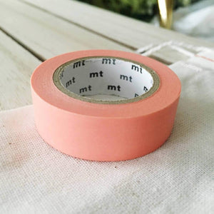 Salmon Pink MT Vibrant Solid Japanese Washi Tape