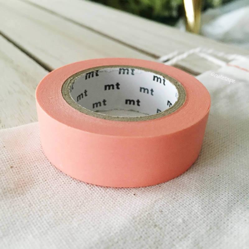 Salmon Pink MT Vibrant Solid Japanese Washi Tape