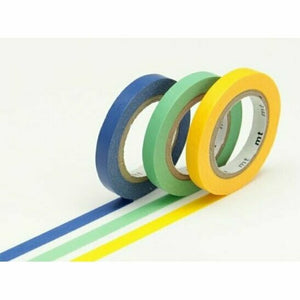 MT Slim Washi Tape Deco 6mm Japanese Set of 3