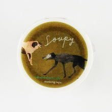 Dog washi tape round top