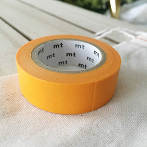 sunflower orange washi tape, solid color orange washi tapes