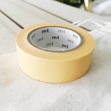 Tamago Light Yellow Washi Tape Solid Color