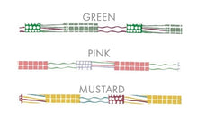swatch of textile grid washi tape pattern and colors
