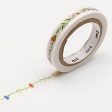 7mm Flower Line MT Thin Washi Tape Slim Floral Japanese