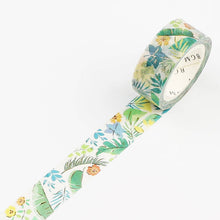 Tropical Rainforest Washi Tape BGM Leaves Masking Tape Summer Limited Gold Foil