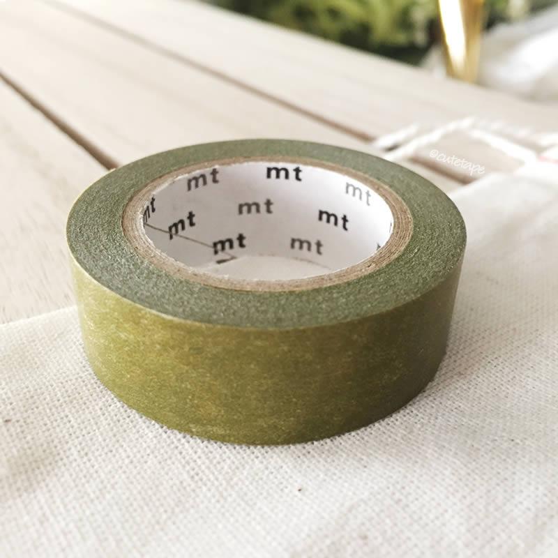 Uguisu Olive MT Vibrant Solid Japanese Washi Tape