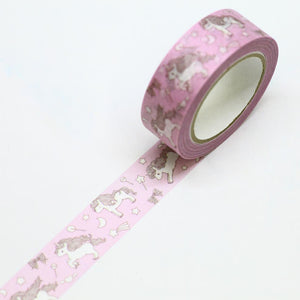 Cute unicorn washi tape Saien 