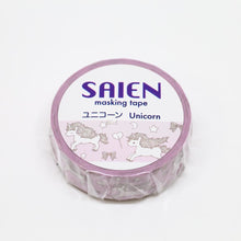 Cute unicorn washi tape Saien Japanese 