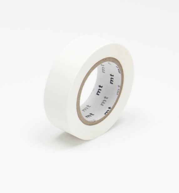 white washi tape solid mt japanese