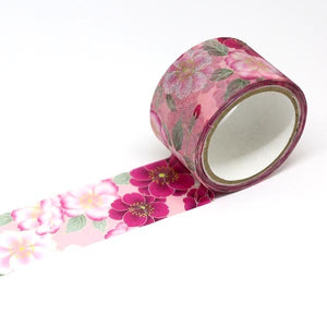 Wide Double Cherry Blossom Kimono Washi Tape Japanese Kamiiso Sansyo