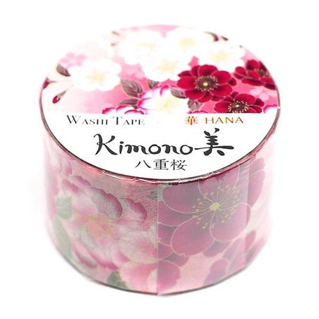 Wide Double Cherry Blossom Kimono Washi Tape Japanese Kamiiso Sansyo
